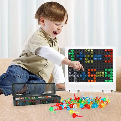 China DIY TOY Parent-Child Montessori LED Puzzle Moving Person Educational Toy New Designs Playing Creativity Interactive Children DIY for sale