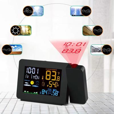 China Hot Sale Digital Projection Clock Projection Wake Up Light Alarm LED Table Clock with Time Projector 13.5*3*8.5cm for sale