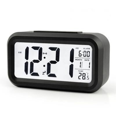 China Kids Children GREAT LCD Display Soft Digital Alarm Low Light Sensor Night Light Easy to Set and Watch Digital Alarm Clock Nap Function for sale