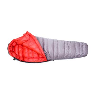 China Mom Extreme Cold Mountaineering Down Sleeping Bag Lightweight Waterproof Camping Sleeping Bags for sale