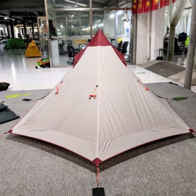 China Straight Bracing Type Camping Tent Backpacking Tent Lightweight Ultra Light Pole Tent for sale