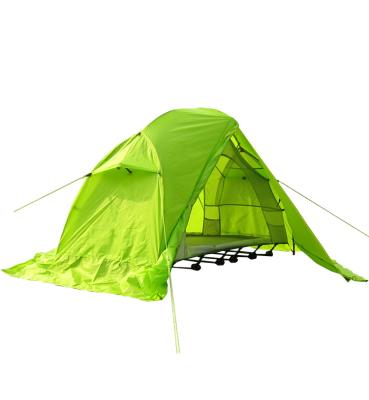 China Straight Tying Type Camping Cot Tent Double Layer Ultralight Camping Tent With Bed Waterproof Backpacking Tent With Bed for sale