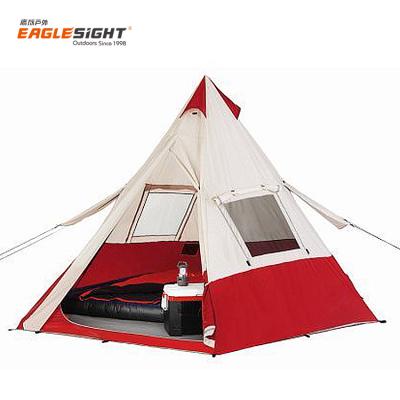 China Tiipi Outdoor Adult Tent Tepee Camping Tent Straight Tying Type for sale