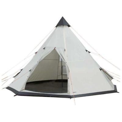 China Extended Type 3M 4M 5M Wide Luxury Glamping Tent 190T Polyester Family Teepee Tent Waterproof Bell Tent for sale