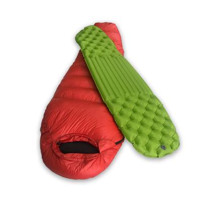 China Nylon Air Inflatable Camping Mat To Backpack Ultralight Mattress For MAT sleeping bag mom for sale