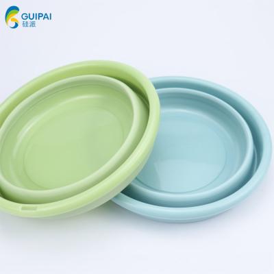 China Sustainable Plastic Collapsible Collapsible Wash Basin Bowl Folding Sink For Kids Baby Bathroom for sale