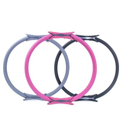 China Eco-Friendly Yoga Fancy New Design Circle Pilates Double Grip Exercise Magic Ring Pilates Ring for sale