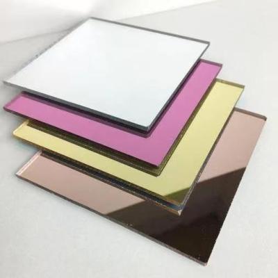 China Flexible self-adhesive gold mirror mirror sheet of products etc. acrylic silver sheet mirror decoration /display/furniture/toy for sale