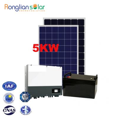 China China Factory Design Home Full Hybrid Solar Power Systems 5Kw for sale