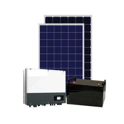 China Home 2021 Newest Hot Sale 5Kw Hybrid Solar System With Battery Backup for sale