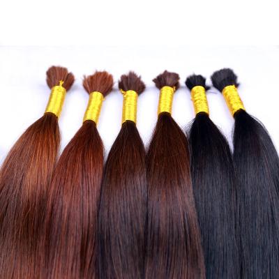 China ALL Premium Brazilian Brown Hair Extension on Premium Silk Straight Hair Bug for sale