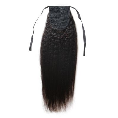 China 100% ponytail, wholesale hair drawstring ponytail, silky straight hair wave hair ponytail for sale