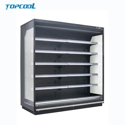 China Single-temperature Commercial Multideck Display Showcase Supermarket Refrigerator For Fruits And Vegetables for sale