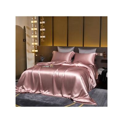 China PORTABLE Professional Manufacturing Set Luxury Double King Cheap Pure Silk Bedding Sets 4 for sale