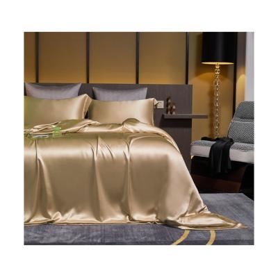 China 2021 New Popularity Hot Selling Products PORTABLE Golden Luxury Bedding Sets 4pcs Bed Sheets for sale