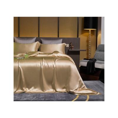 China PORTABLE factory direct wholesale comforter 4pcs luxury silk sheets bed linen bedding sets for sale