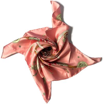 China China Manufacture Soft Smooth Professional Custom Made Low Moq Women's Silk Feeling Scarf Scarves Ladies for sale