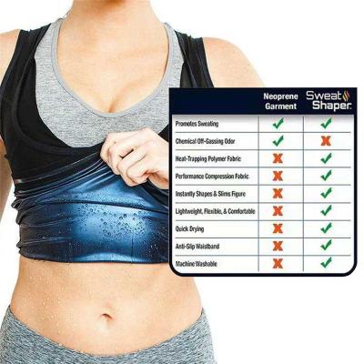 China 2021 Heat Trapping Tank Antibacterial Custom Shaper Faja Slim Top Shapewear Hot Chaleco Shaper Faja Sweat Vest For Women Sauna for sale