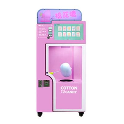 China Low Price Street Coin Customized Marshmallon Candy Cotton Vending Machine for sale