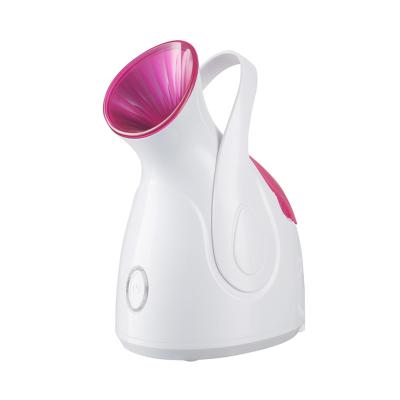 China Custom Logo Facial Steamer Ozone DEEP CLEANING Facial Steamer Portable Beauty Nano Spray Steamer Vaporizer for sale