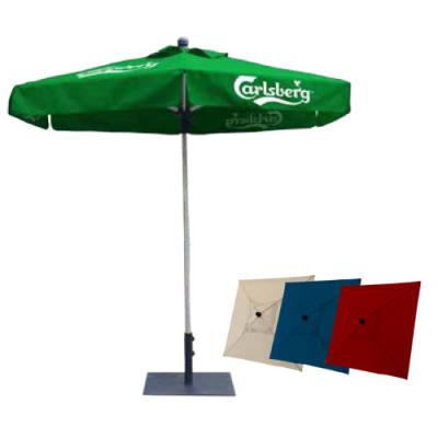 China Outdoor Folding Advertising Beach Umbrellas Aluminum Pole Material for sale