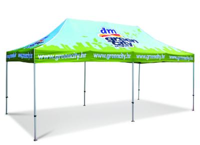 China Hexagonal Custom Printed Pop Up Canopy , Steel Frame Personalized Pop Up Canopy for sale