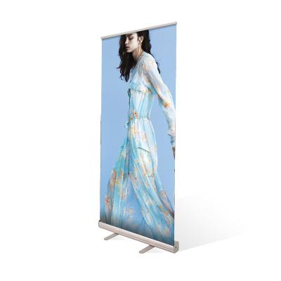 China Custom Retractable Banner Stands Side Cap Broad Base Easy Packing Carrying for sale