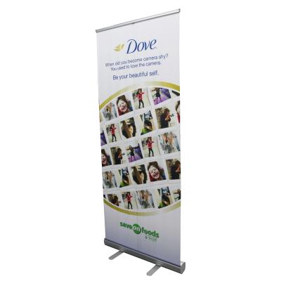 China Aluminum Retractable Banner Stands With Canvas Bag Easy Packing Carrying for sale