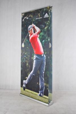 China Roll Up Retractable Signs Banners , 85 * 200 Cm Retractable Advertising Banners for sale