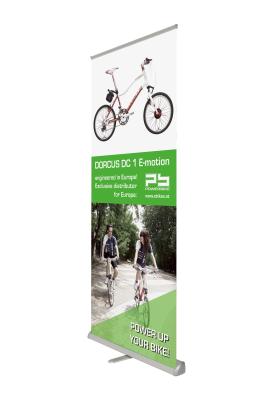 China Portable Retractable Exhibition Banners , Advertising Collapsible Banner Stand for sale