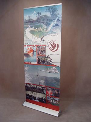 China Exhibition Event Retractable Banner Stands Premium Aluminium W 83 * H 200 Cm for sale