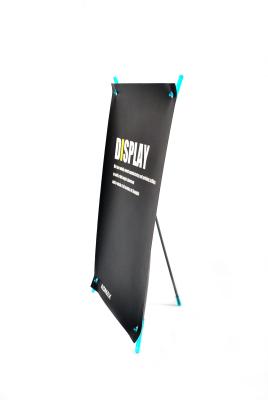 China Portable Mini X Stand Banner , 20 * 42 Cm Indoor Trade Show Banners for sale