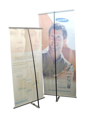 China Portable L Shape Pop Up Banner Displays  , Graphic Roll Up Display Banners for sale