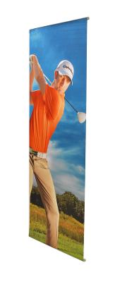 China L Shape Roll Out Banner Stands , Easy Carry Stand Up Advertising Banners for sale