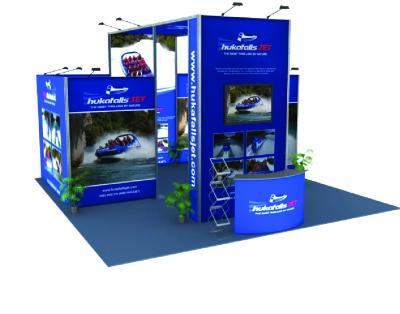 China Tension Fabric Graphic Modular Trade Show Booth Portable Lightweight for sale