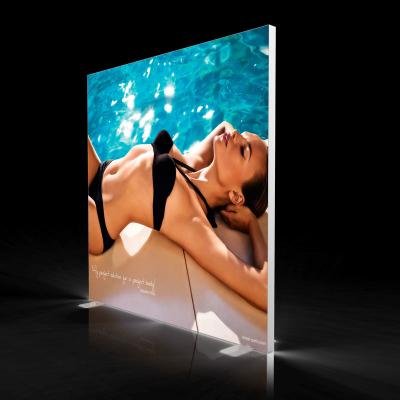 China Customized Colors Backlit Seg Fabric Frames , Frameless Led Light Boxes for sale