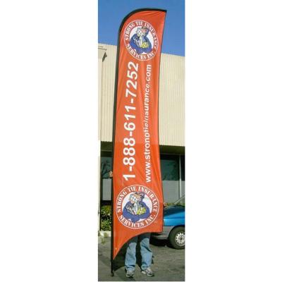 China Advertising exhibition event Feather Flag Banners H4m / 13ft Size for sale