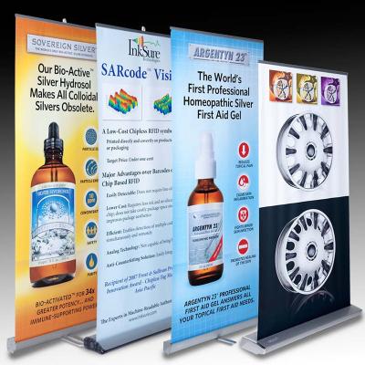 China Retractable Banner Stands , advertising aluminum roll up banner stand for sale