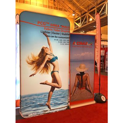 China Tension Fabric Banner stands , Fabric tube display Aluminium Material for sale