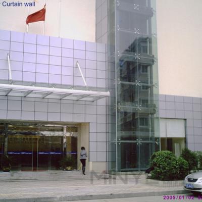 China Silicone Adhesive  Aluminium Curtain Wall Deburred Edge  Aluminum Frame Curtain Wall for sale