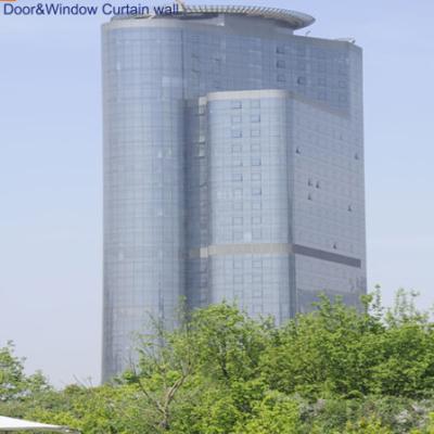 China 50mm  - 200mm  Classy Structures Aluminum Curtain Wall System Precision Aluminium Glass Facade Systems for sale