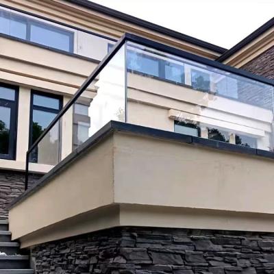 China EPDM Glass Railing Outdoor Laminated Glass Exterior Glass Railing System for sale