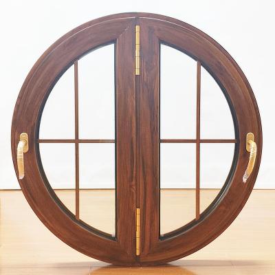 China Office Interior Decor Triple Panel Aluminum Circle Windows Aluminium Circular Windows for sale