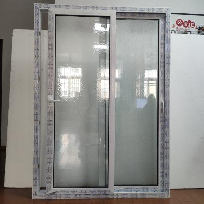 China White PVC Sliding Glass Doors Customi Size Upvc Glass Sliding Doors ODM for sale