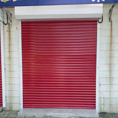 China 80mm Aluminum Rolling Shutter 100mm Tubular Motor Aluminium Security Shutters for sale