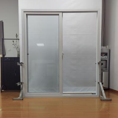 China Double Tempered PVC Sliding Glass Doors Customizable Pvc Glass Sliding Door Weather Resistance for sale