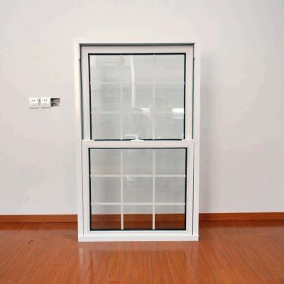 China Double Hung PVC Hung Windows Double Glazed Sliding Lifting Window Weather Resistant for sale