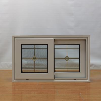 China Double Tempered Glass Aluminium Sliding Windows Bathroom Aluminum Sliding Storm Windows for sale