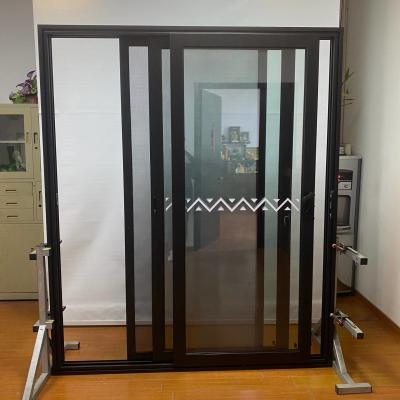 China Interior Aluminium Sliding Glass Doors with Double Tempered Glaze patio door for sale