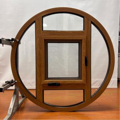 China Thermal Break Aluminum Circle Casement Windows Customized Product Double Tempered Glass for sale